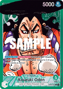 Kouzuki Oden OP01-031 V2 - Leader Verde Alternate Art - Near Mint - Romance Dawn - Carta One Piece Card Game