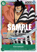 Kin'emon OP01-040 V1 - Character Verde Super Rare - Near Mint - Romance Dawn - Carta One Piece Card Game