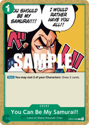 You Can Be My Samurai!! OP01-055 - Event Verde Common - Near Mint - Romance Dawn - Carta One Piece Card Game