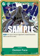 Demon Face OP01-056 - Event Verde Uncommon - Near Mint - Romance Dawn - Carta One Piece Card Game