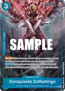 Donquixote Doflamingo OP01-073 V2 - Character Blu Alternate Art - Near Mint - Romance Dawn - Carta One Piece Card Game