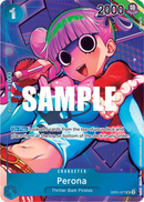 Perona OP01-077 V2 - Character Blu Alternate Art - Near Mint - Romance Dawn - Carta One Piece Card Game