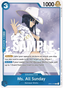 Ms. All Sunday OP01-079 - Character Blu Rare - Near Mint - Romance Dawn - Carta One Piece Card Game