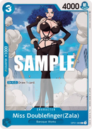 Miss Doublefinger(Zala) OP01-080 - Character Blu Common - Near Mint - Romance Dawn - Carta One Piece Card Game