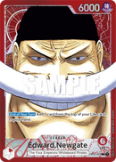 Edward.Newgate OP02-001 V2 - Leader Rosso Alternate Art - Near Mint - Paramount War - Carta One Piece Card Game