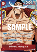 Edward.Newgate OP02-004 V2 - Character Rosso Alternate Art - Near Mint - Paramount War - Carta One Piece Card Game