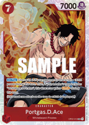 Portgas.D.Ace OP02-013 V1 - Character Rosso Super Rare - Near Mint - Paramount War - Carta One Piece Card Game