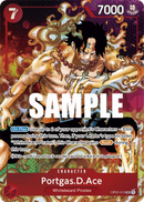 Portgas.D.Ace OP02-013 V2 - Character Rosso Alternate Art - Near Mint - Paramount War - Carta One Piece Card Game