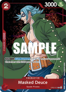 Masked Deuce OP02-017 V2 - Character Rosso Alternate Art - Near Mint - Paramount War - Carta One Piece Card Game