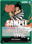 Kin´emon OP02-025 V1 - Leader Verde - Near Mint - Paramount War - Carta One Piece Card Game