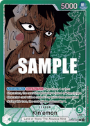 Kin´emon OP02-025 V2 - Leader Verde Alternate Art - Near Mint - Paramount War - Carta One Piece Card Game
