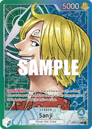 Sanji OP02-026 V2 - Leader Verde/Blu Alternate Art - Near Mint - Paramount War - Carta One Piece Card Game