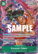 Kouzuki Oden OP02-030 V2 - Character Verde Alternate Art - Near Mint - Paramount War - Carta One Piece Card Game