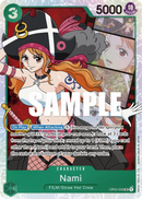 Nami OP02-036 V1 - Character Verde Super Rare - Near Mint - Paramount War - Carta One Piece Card Game
