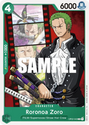 Roronoa Zoro OP02-043 - Character Verde Common - Near Mint - Paramount War - Carta One Piece Card Game
