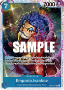 Emporio.Ivankov OP02-051 V1 - Character Blu Super Rare - Near Mint - Paramount War - Carta One Piece Card Game