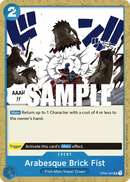 Arabesque Brick Fist OP02-067 - Event Blu Uncommon - Near Mint - Paramount War - Carta One Piece Card Game