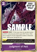 Judgment of Hell OP02-089 - Event Viola Rare - Near Mint - Paramount War - Carta One Piece Card Game