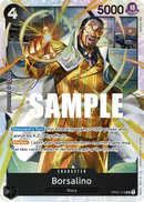 Borsalino OP02-114 V1 - Character Nero Super Rare - Near Mint - Paramount War - Carta One Piece Card Game