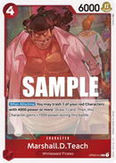 Marshall.D.Teach OP03-012 - Character Rosso Rare - Near Mint - Pillars of Strenght - Carta One Piece Card Game