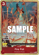 Fire Fist OP03-018 V2 - Event Rosso Alternate Art - Near Mint - Pillars of Strenght - Carta One Piece Card Game