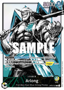 Arlong OP03-022 V2 - Leader Verde/Giallo Alternate Art - Near Mint - Pillars of Strenght - Carta One Piece Card Game