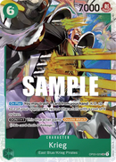 Krieg OP03-025 V1 - Character Verde Super Rare - Near Mint - Pillars of Strenght - Carta One Piece Card Game