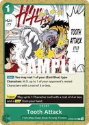 Tooth Attack OP03-037 - Event Verde Common - Near Mint - Pillars of Strenght - Carta One Piece Card Game