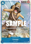 Usopp OP03-041 V1 - Character Blu Super Rare - Near Mint - Pillars of Strenght - Carta One Piece Card Game