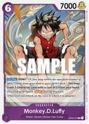 Monkey.D.Luffy OP03-070 - Character Viola Rare - Near Mint - Pillars of Strenght - Carta One Piece Card Game