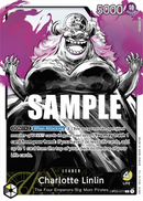 Charlotte Linlin OP03-077 V2 - Leader Nero/Viola Alternate Art - Near Mint - Pillars of Strenght - Carta One Piece Card Game