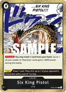 Six King Pistol OP03-097 - Event Nero Rare - Near Mint - Pillars of Strenght - Carta One Piece Card Game