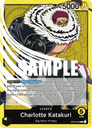 Charlotte Katakuri OP03-099 V1 - Leader Giallo - Near Mint - Pillars of Strenght - Carta One Piece Card Game