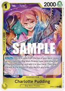 Charlotte Pudding OP03-112 V1 - Character Giallo Rare - Near Mint - Pillars of Strenght - Carta One Piece Card Game