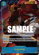 Sogeking OP03-122 V2 - Character Blu Alternate Art - Near Mint - Pillars of Strenght - Carta One Piece Card Game