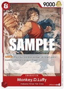 Monkey.D.Luffy OP04-014 - Character Rosso Uncommon - Near Mint - Kingdoms of Intrigue - Carta One Piece Card Game