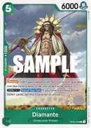 Diamante OP04-028 V1 - Character Verde Rare - Near Mint - Kingdoms of Intrigue - Carta One Piece Card Game