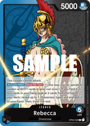 Rebecca OP04-039 V1 - Leader Blu/Nero - Near Mint - Kingdoms of Intrigue - Carta One Piece Card Game