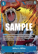 Who´s.Who OP04-051 V2 - Character Blu Alternate Art - Near Mint - Kingdoms of Intrigue - Carta One Piece Card Game