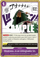Weakness...Is an Unforgivable Sin. OP04-076 - Event Viola Common - Near Mint - Kingdoms of Intrigue - Carta One Piece Card Game