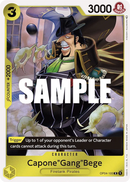 Capone"Gang"Bege" OP04-100 V1 - Character Giallo Rare - Near Mint - Kingdoms of Intrigue - Carta One Piece Card Game