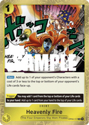 Heavenly Fire OP04-117 - Event Giallo Rare - Near Mint - Kingdoms of Intrigue - Carta One Piece Card Game