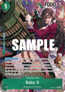 Baby 5 OP05-034 V2 - Character Verde Alternate Art - Near Mint - Awakening of a New Era - Carta One Piece Card Game