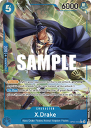 X.Drake OP05-055 V2 - Character Blu Alternate Art - Near Mint - Awakening of a New Era - Carta One Piece Card Game