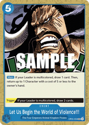 Let Us Begin the World of Violence!!! OP05-059 - Event Blu Uncommon - Near Mint - Awakening of a New Era - Carta One Piece Card Game