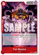 Tot Musica OP06-011 - Character Rosso Rare - Near Mint - Wings of the Captain - Carta One Piece Card Game