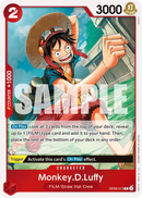 Monkey.D.Luffy OP06-013 V1 - Character Rosso Rare - Near Mint - Wings of the Captain - Carta One Piece Card Game
