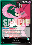 Perona OP06-021 V1 - Leader Verde/Nero - Near Mint - Wings of the Captain - Carta One Piece Card Game