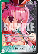 Perona OP06-021 V2 - Leader Verde/Nero Alternate Art - Near Mint - Wings of the Captain - Carta One Piece Card Game