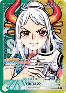 Yamato OP06-022 V2 - Leader Verde/Giallo Alternate Art - Near Mint - Wings of the Captain - Carta One Piece Card Game